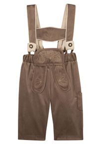 Turi Landhaus Trachtenhose, Baby, Mit Stickerei braun, Größe 68 - N-Gr, Elastischer Gummizug