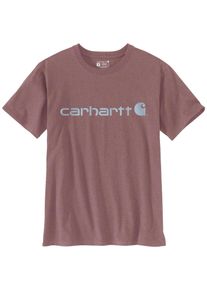 Carhartt T-Shirt, Raisin Heather rot, Größe S, Baumwoll-Arbeitskleidung