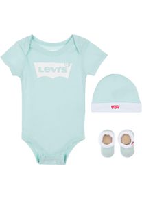 Levi's® kids Levi's® Kids Body »Neugeborenen-Geschenkset«, (Set, 3 Tlg.), Baby blau, Größe 6-12 (74/80) - N-Gr, 3tlg. Geschenke-Set von Levi's® Kids für Babys