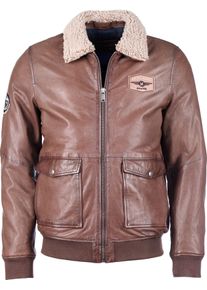 Mustang M232-99, leather jacket , color: Brown , size: L