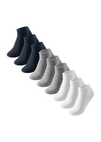 uncover by Schiesser Füßlinge Herren grau, schwarz, weiß Größe 39/42 Unifarben