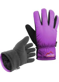 Normani Dames Vingerhandschoenen ' Lupus ' grijs / lila ML