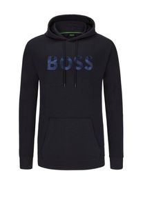 plussize: Nadměrná velikost: BOSS Green, Bluza z kapturem i wyhaftowanym logo Granatowy