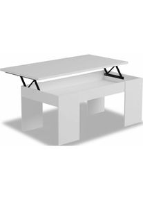 HABITAT ET JARDIN - Table basse Diana - 102 x 50 x 43 cm - Blanc
