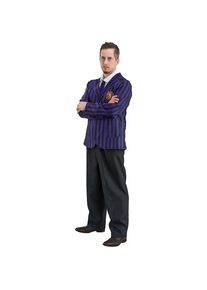 Wednesday school uniform black purple for men