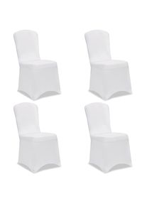 Detex® 4x Housses de chaise blanches élégantes