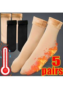 5/4/2/1Pairs Women Men Winter Socks Warm Thicken Thermal Snow Boots Floor Socks Soft Velvet Wool Cashmere Sock