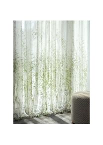 Jab Anstoetz Store/Gardine Piece of Lawn - 1 Stück, 142 x 260 cm - Grün