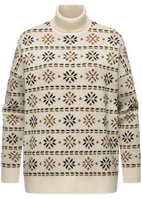 Ragwear Sweter 'Danika' dla kobiet kremowy / jasnobrązowy / czarny Rozmiar XS