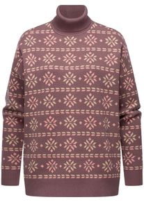 Ragwear Sweter 'Danika' dla kobiet pastelowo-żółty / różowy pudrowy / pastelowa czerwień Rozmiar XS