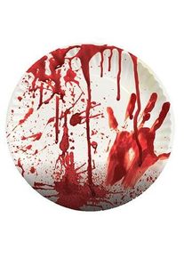 Funny 8 assiettes en carton Massacre Party 23 cm