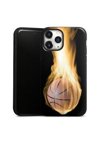DeinDesign iPhone 11 Pro coque renforcée brillant Fire Sports Basketball Coque renforcée