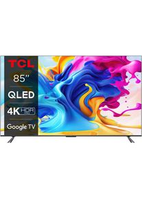 Televizor Smart TCL QLED 85C645, 214 cm, Android TV, 4K Ultra HD, Clasa G