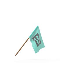 Drapeau pivotant personnalisé | Drapeau sur hampe en bois | Résistant aux intempéries, lavable | Drapeau publicitaire avec impression drapeau flottant