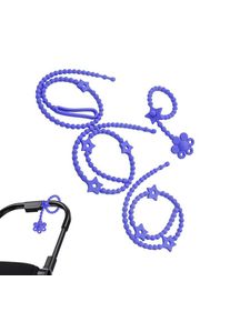 Silicone Pacifier Clips Silicone Straps For Pacifier Adjustable Stretchable Sippy Cup Straps For High Chair Car Seat Cribs