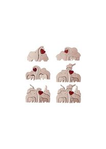 Wooden Elephant Family Statues - 6 Different Family Options!