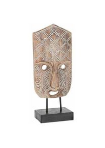 Paris Prix - Statuette Déco masque Primitif 40cm Naturel