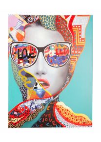 Tablou Canvas Talent 622 Retro Lady II Multicolor, 90 x 120 cm