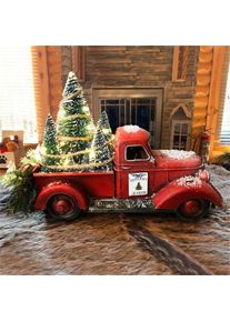 Christmas Red Truck Christmas Tree Led Lights Flashing Christmas Ornaments, A