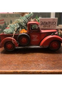 Christmas Red Truck Christmas Tree Led Lights Flashing Christmas Ornaments, B