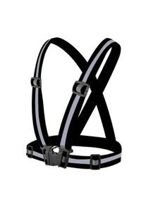 Reflective Clothing Reflective Vest Night Running Safety Reflective Strap Vest, Black