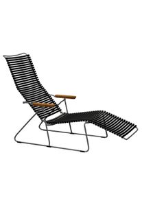 Click lit de plage Outdoor Houe Noir