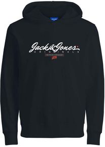 Jack & Jones Jack & Jones Trui met capuchon - Symbol Hood - 140 tot 176 - voor Mannen - zwart