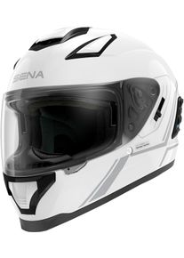 SENA Stryker, casque intégral avec système de communication , couleur: Blanc , taille: XL