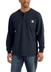 Carhartt Henley Pocket, long sleeve , color: Dark Blue , size: XL