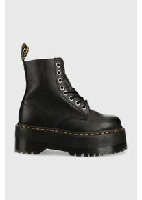 Dr. Martens bocanci de piele femei, culoarea negru, cu platforma DM26925001.1460.Pascal-Black.Pisa