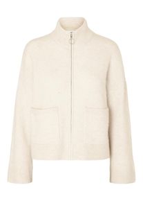 Selected Femme Dames Gebreid vest 'SLFSIA RAS' beige XXXL