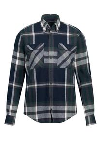 plussize: Nadměrná velikost: JP1880, Koszula flanelowa z wzorem w kratę tartan, modern fit Zielona