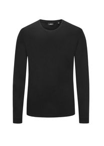 Nadměrná velikost: Ragman, Mikina s výstřihem do O, extra dlouhá Černá