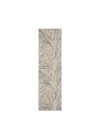 Chodnik z krótkim włosiem z wypukłą strukturą Rustic Texture, Beżowy, Włókno syntetyczne