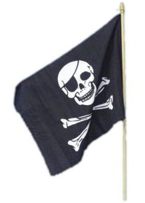 Smiffys Drapeau Tête de mort Pirate 45 x 30cm