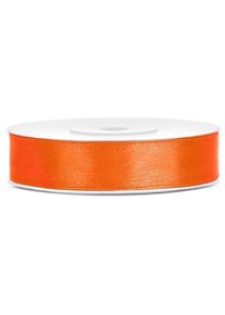 partydeco Nastro di raso arancione 12mm x 25m