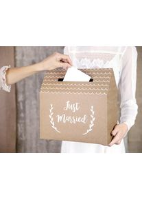 partydeco Scatola per buste just married