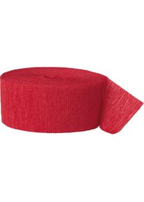 UNIQUE Crepe Paper Streamer Fiesta Red 24,6m