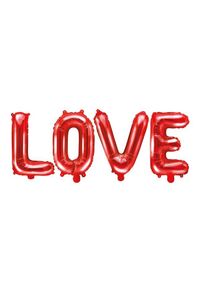 partydeco Foil balloon Love red 1.4mx 35cm