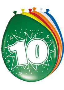 Folat 8 balloons birthday number 10 30cm