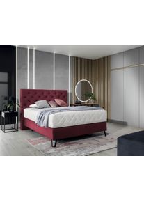 Pat tapitat cu stofa, Cortis Boxspring Velvet