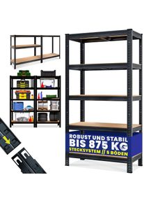 Monzana® Étagère charge lourde noire 180x90x40cm 875kg max.