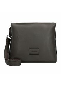 FREDsBRUDER Lanbe Schoudertas Leer 25 cm ash brown