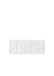 Plus Nagano Gartentor Doppeltor Kiefer-Fichte weiss 200 × 80 cm