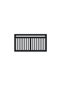 Plus Linea Zaun schwarz 150 x 80 cm