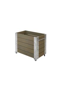 Plus Cubic rollender Blumenkasten 87 x 50 x 70 cm graubraun K2025