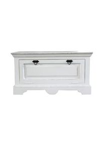 SIT-MÖBEL SIT Möbel Mueble zapatero de madera de mango | 1 solapa | blanco antiguo | An 85 x Pr 40 x Al 45 cm | 06958-10 | Serie TOLEDO