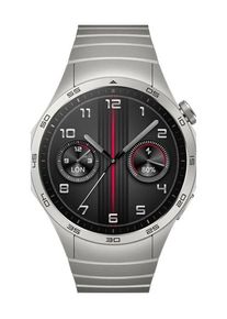 Smartwatch Huawei Watch GT 4, Ecran 1.43inch, 46mm, Bluetooth, Bratara Metalica Stainless Steel, Waterproof 5 ATM (Argintiu)