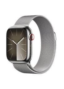 Smartwatch Apple Watch 9 GPS + Cellular, 41mm Silver Stainless Steel Case, Silver Milanese Loop