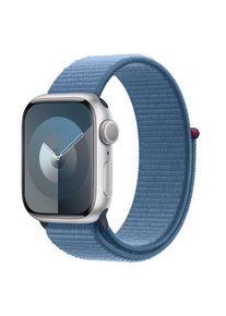 Smartwatch Apple Watch 9 GPS + Cellular, 41mm Silver Aluminium Case, Winter Blue Sport Loop